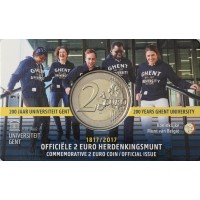 Монета Бельгия 2 евро 2017 200 лет основания Гентского университета (Буклет)