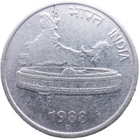 Монета Индия 50 пайс 1988