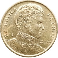 Монета Чили 1 песо 1986