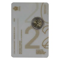 Монета Сан-Марино 2 евро 2022 Антонио Канова (буклет)