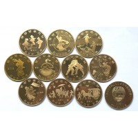 Северная Корея набор 10 монет 10 вон 2016 этнография Кореи