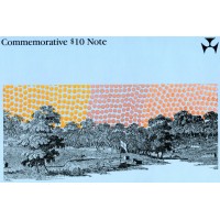 Банкнота Австралия 10 долларов 1988 в Буклете с конвертом Парусник