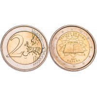 Монета Испания 2 евро 2007 Римский договор