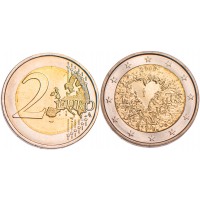 Монета Финляндия 2 евро 2008 Права человека