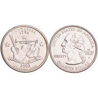 Монета США 25 центов 2002 Теннесси
