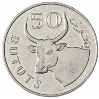 Монета Гамбия 50 бутут 2011