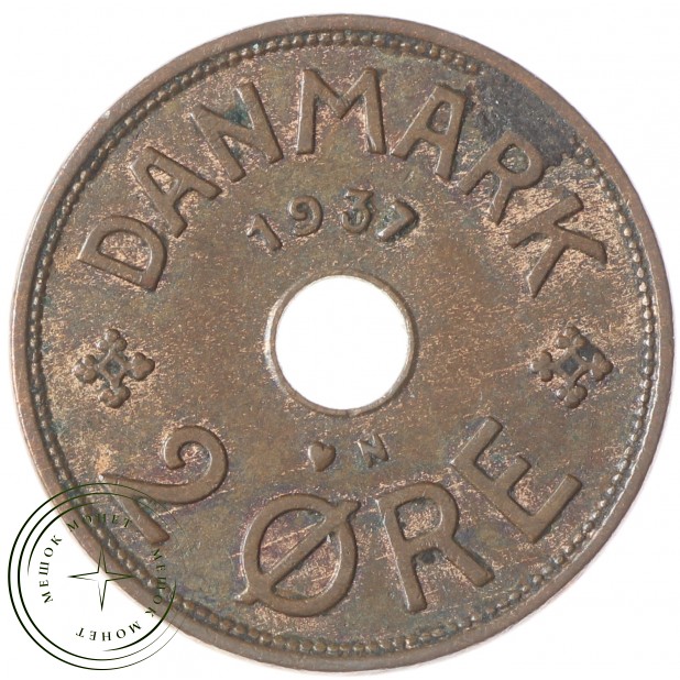 Дания 2 эре 1937 2