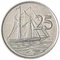 Каймановы острова 25 центов 1996