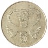 Кипр 5 центов 1985