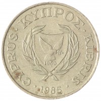 Кипр 5 центов 1985