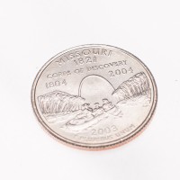 Монета США 25 центов 2003 Миссури