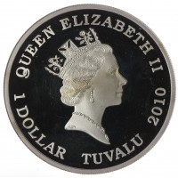 Монета Тувалу 1 доллар 2010 Короли дорог Грузовики - Kenworth W900