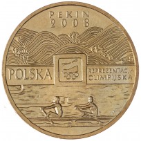 Монета Польша 2 злотых 2008 Игры XXIX Олимпиады Пекин 2008