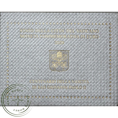 Ватикан 2 евро 2020 100 лет со дня рождения Иоанна Павла II — 937033399