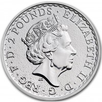 Монета Великобритания 2 фунта 2022 Стоящая Британния