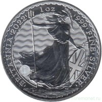 Монета Великобритания 2 фунта 2022 Стоящая Британния