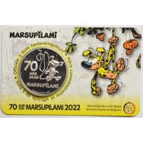 Монета Бельгия 5 евро 2022 70-летие Марсупилами тип 1
