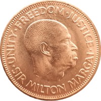 Монета Сьерра-Леоне 1 цент 1964