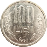Монета Румыния 100 леев 1993