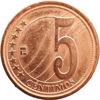 Монета Венесуэла 5 сентимо 2007