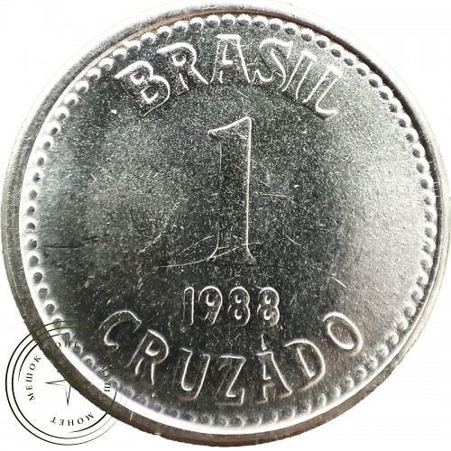 Бразилия 1 крузадо 1988 — 25334755