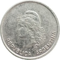 Монета Аргентина 10 сентаво 1983