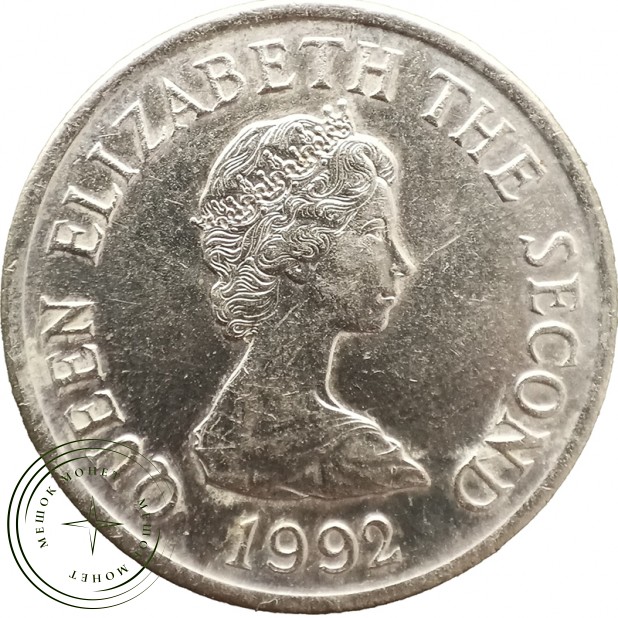 Джерси 10 пенсов 1992