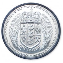 Монета Новая Зеландия 1 доллар 1967 Proof-like