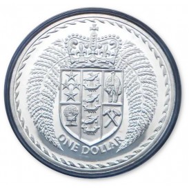 Монета Новая Зеландия 1 доллар 1967 Proof-like