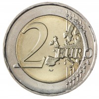 Монета Монако 2 евро 2011 Альберт II и Шарлин