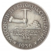 Копия 50 центов 1936 100 лет штату Висконсин