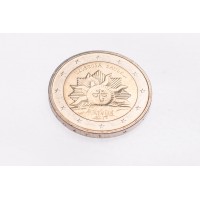 Монета Латвия 2 евро 2019 Восходящее солнце