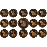 Набор юбилейных медалей "Двухтысячелетие Рождества Христова" Россия 2000 г. ММД