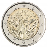 Монета Испания 2 евро 2022 Национальный парк Гарахона