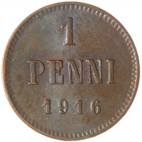 1 пенни 1916