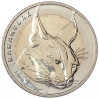 Турция 1 лира 2021 набор 2 монеты Каракал и Каталбурун