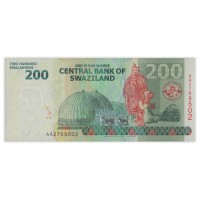 Банкнота Свазиленд 200 эмалангени 2014