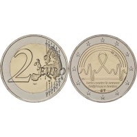 Монета Бельгия 2 евро 2024 Борьба с раком (Буклет)