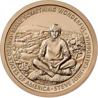 Монета США 1 доллар 2026 Стив Джобс