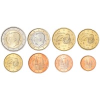 Испания Годовой набор монет евро 2015 (8 шт)