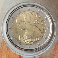 Монета Сан-Марино 2 евро 2020 Рафаэль (буклет)