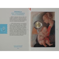 Монета Сан-Марино 2 евро 2020 Рафаэль (буклет)