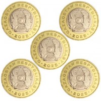 Казахстан 100 тенге 2025 набор монет Животный мир Казахстана