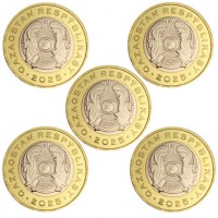 Казахстан 100 тенге 2025 набор монет Животный мир Казахстана