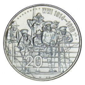 Монета Австралия 20 центов 2015 АНЗАК - ПМВ 1914-1918
