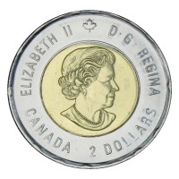 Монета Канада 2 доллара 2020 100 лет со дня рождения Билла Рида