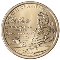 Монета США 1 доллар 2022 Эли Сэмюэл Паркер