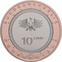 Монета Германия 10 евро 2020 На земле (На суше)