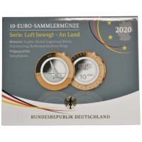 Монета Германия 10 евро 2020 На земле (На суше)