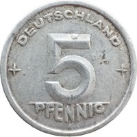 Германия (ГДР) 5 пфеннигов 1949